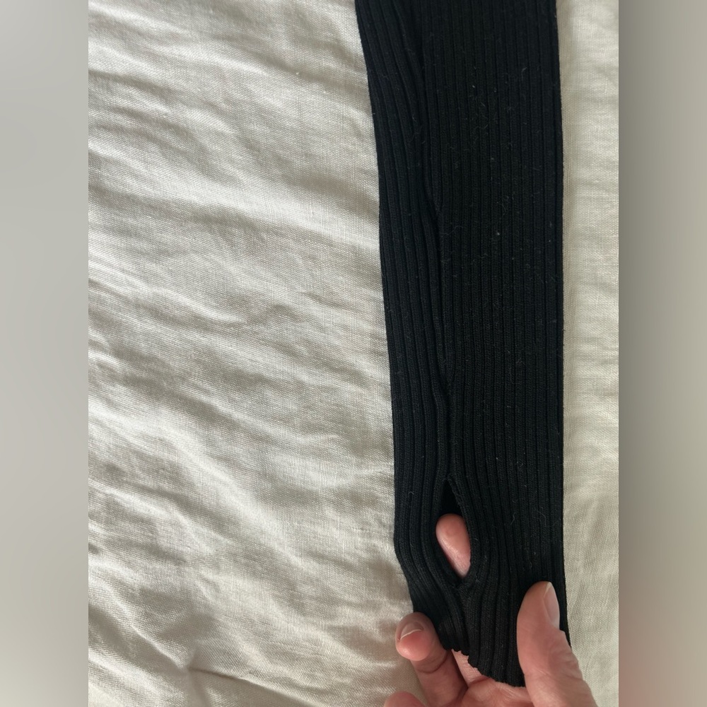 Revolve: NBD Wrap Ribbed Crop, Size S - Picture 6 of 6